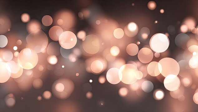 Abstract bokeh background of warm, glowing lights