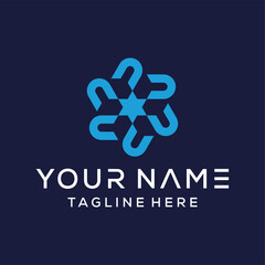 Letter P Star logo icon design. Creative template for company and business