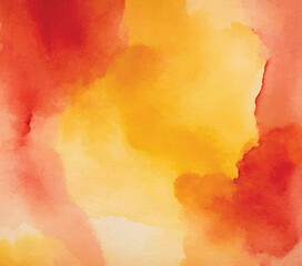 Abstract Watercolor Texture in Warm Colors.