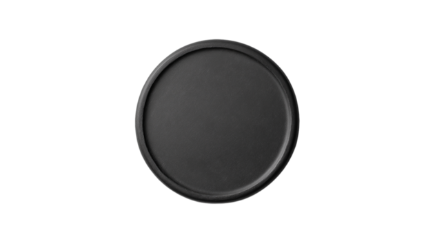 Minimalist Black Circle isolated on a transparent background