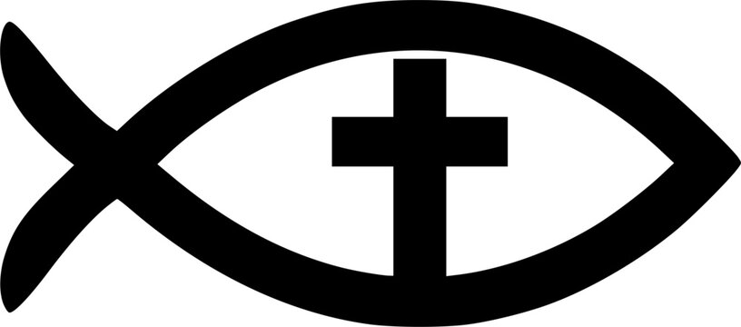 christian cross like fish hook vector Men's Stainless Steel Necklace Fish Cross Images Browse