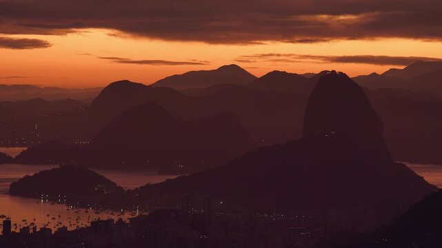 Rio de Janeiro Brazil &ndash; 4K UHD Wide View of Sugarloaf Mountain Real Time