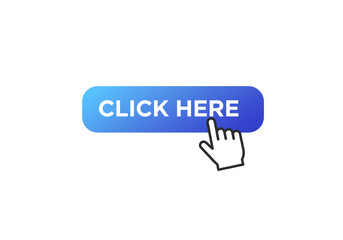 Digital call to action button with hand cursor ready to click for online engagement and interaction