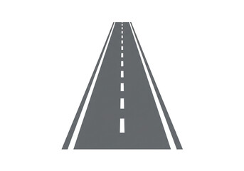 Straight highway perspective with clear lane markings guiding onward progress towards future possibilities