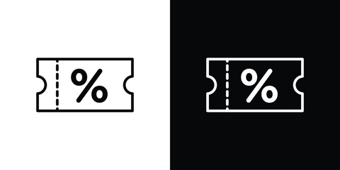 Voucher icons. vector symbol illustrations.