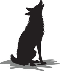 black cat vector illustration