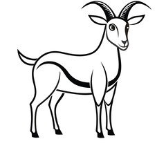 Obraz premium goat in one line art style