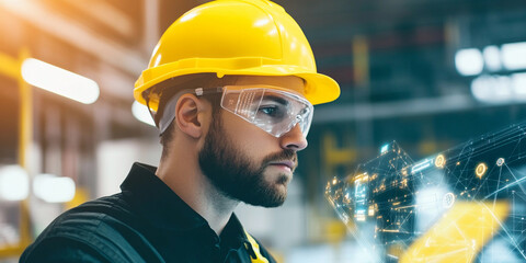 Focused engineer working on innovative technology solutions Generative AI