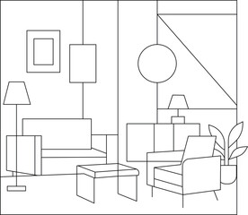 interior design of living room interior