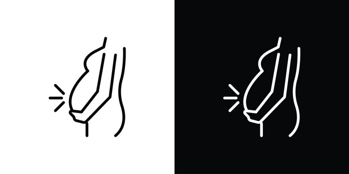 Pregnancy icons. vector symbol illustrations.