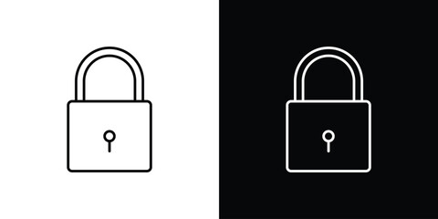 Padlock icons. vector symbol illustrations.