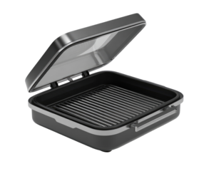 Open square portable grill case