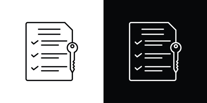 Key takeaway icons. vector symbol illustrations.