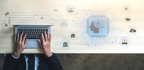 AI system integration connects AI, system, and integration across digital networks to enhance...