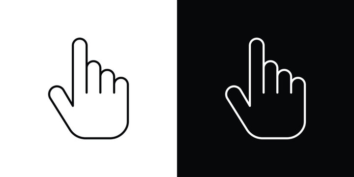 Cursor hand icons. vector symbol illustrations.