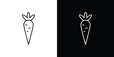 Carrot icons. vector symbol illustrations.
