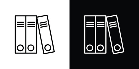 Binder icons. vector symbol illustrations.