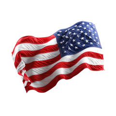 Obraz premium Waving Stars and Stripes, national symbol of America