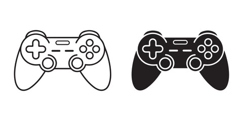 Video Game Icon Set – Console, Joystick, Gamepad Vector © SH
