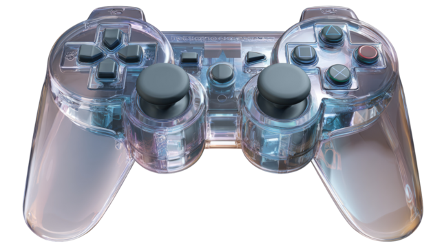 Transparent video game controller