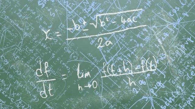 Board shifting right, chalk drawing formulas, &plusmn;? switching, dust smearing sketches, focus returning