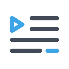 Obraz premium blue arrow icon