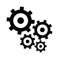 Teamwork Gears Connection Symbol