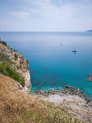 Skiathos Iskand around ruins of Byzantine Castle, Sporades, Thessaly, Greece
