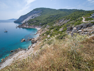 Skiathos Iskand around ruins of Byzantine Castle, Sporades, Thessaly, Greece
