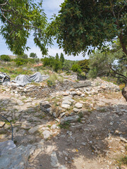 Skiathos Iskand around ruins of Byzantine Castle, Sporades, Thessaly, Greece