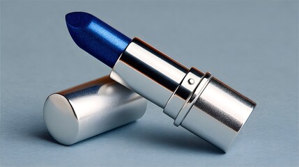 Buy blue lipstick online modern silver tube beauty makeup product cosmetic