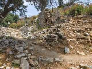 Skiathos Iskand around ruins of Byzantine Castle, Sporades, Thessaly, Greece