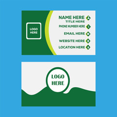 Professional modern business card design visiting card template