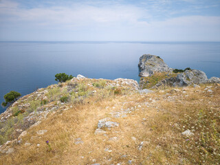 Skiathos Iskand around ruins of Byzantine Castle, Sporades, Thessaly, Greece