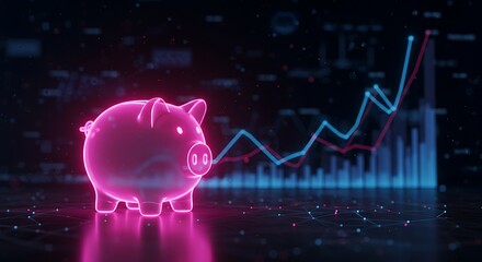 Piggy Bank and Financial Growth.