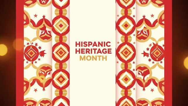 Hispanic heritage month background with traditional patterns and ornaments, perfect for banners, posters, and greeting cards hispanic heritage month