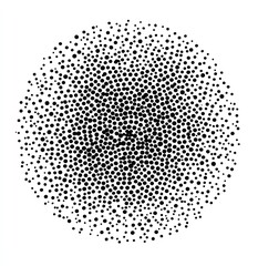 Black circular confetti