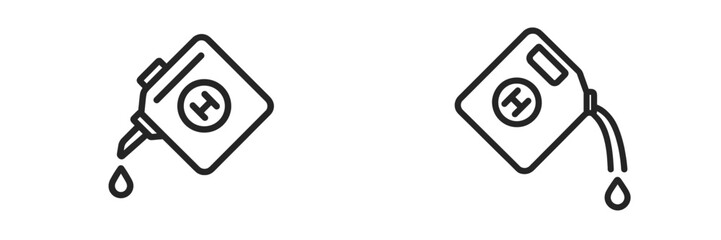 Helicopter Landing Pad Symbol, Minimalist flat design