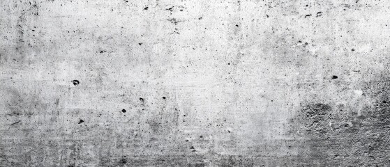 Obraz premium Monochrome concrete texture; grey, mottled, distressed surface with subtle variations in tone and scattered dark spots, showing age and wear