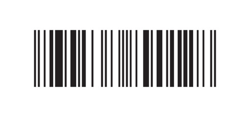 EAN-13 bar code isolated on white background. EAN13 QR code cut out. Barcode. Vector stock illustration