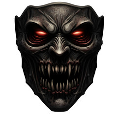 Naklejka premium Scary Halloween Mask PNG File – Creepy Horror Costume Design – Isolated on Transparent Background PNG