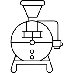vector illustration of a man with a magnifying glass