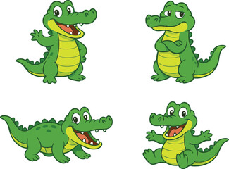 Fototapeta premium set of crocodile