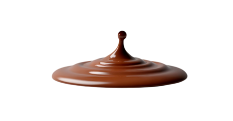 close up of chocolate drop