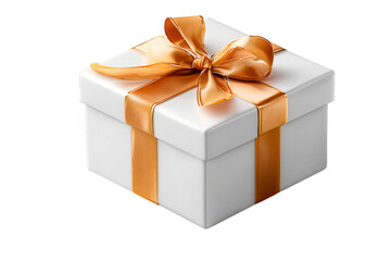 Fototapeta premium gift box isolated on white