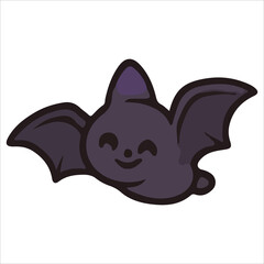 Obraz premium Halloween Flying Bat Illustration