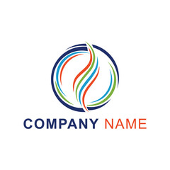 colorful abstract logo design