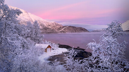 beautiful landscapes in Norwegian Lapland