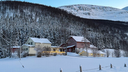 beautiful landscapes in Norwegian Lapland