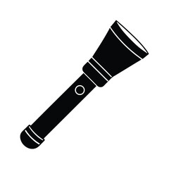 silhouette illustration of a camping torch